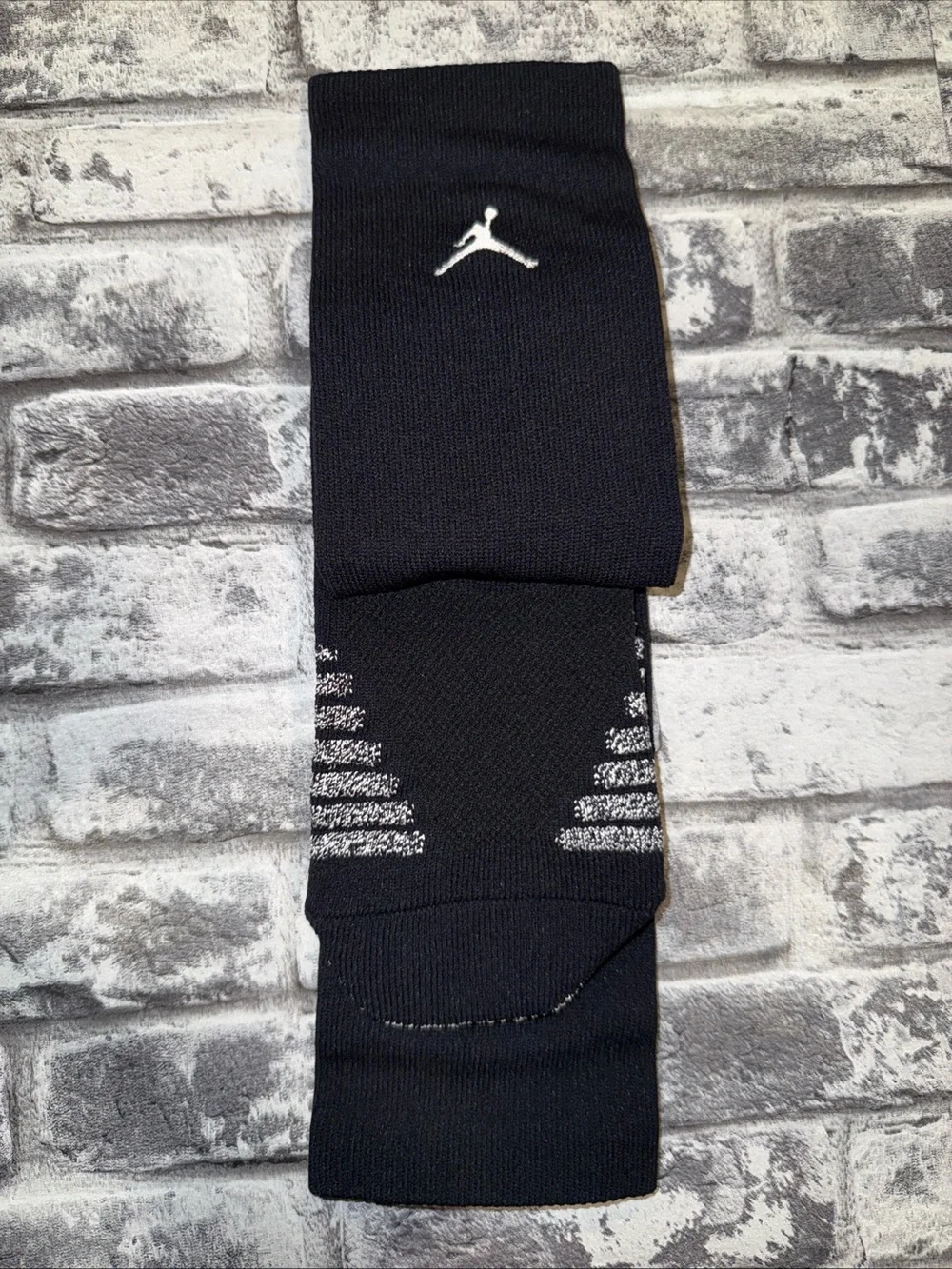 Nike Air Jordan Black White Crew Socks PSX683-102 Size XL (US Men's 12-15)